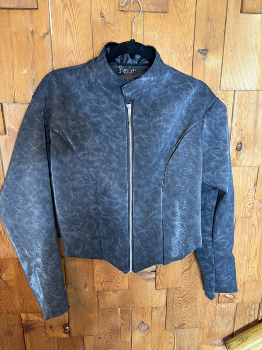 snakeskin motorjacket