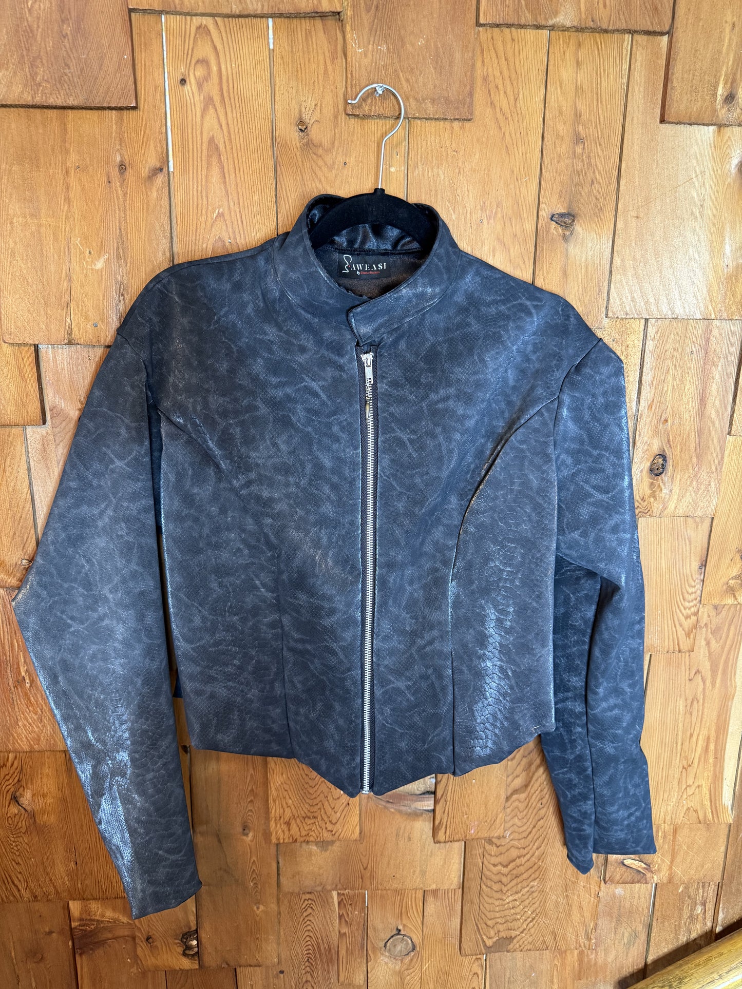 snakeskin motorjacket